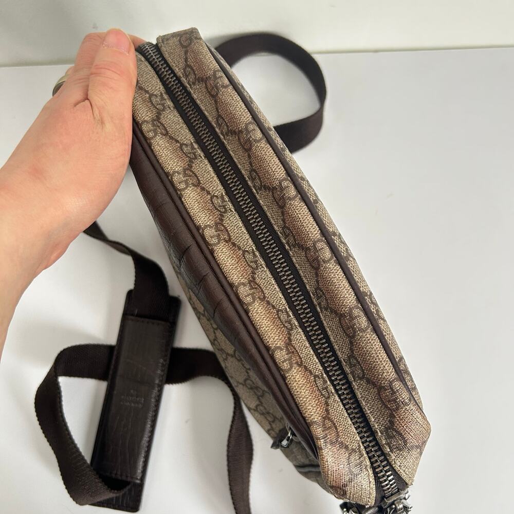 Gucci Vintage GG Supreme Sling Bag Brown - Picture 7 of 11